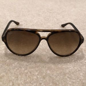 RAY BAN cats5000 tortoise sunglasses